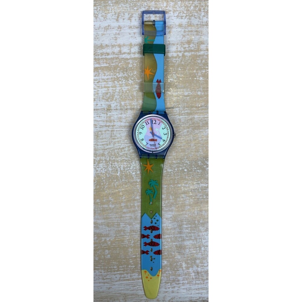 Vintage SWATCH Watch Gent Hookipa GN118 For Parts Or Repair